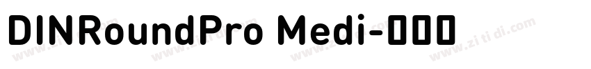 DINRoundPro Medi字体转换